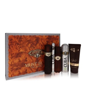 Fragluxe, Cuba Gold by Fragluxe Gift Set -- 3.3 oz Eau de Toilette Spray + 3.3 oz After Shave Spray + 6.7 oz Body Deodorant Spray + 6.7 oz Shower Gel + 1.17 oz EDT Spray, Fragluxe Cuba Gold Gift Set -- 97 ml Eau De Toilette Spray + 97 ml After Shave Spray + 198 ml Body Deodorant Spray + 198 ml Shower Gel + 34 ml EDT Spray