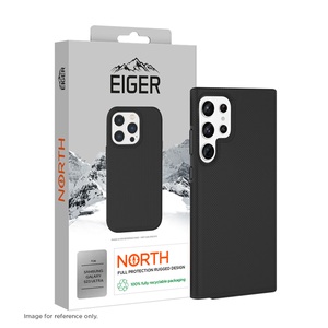 EIGER, Eiger - Samsung Galaxy S23 Ultra 5G North Case Premium Hybrid Schutzhülle (EGCA00446) - Schwarz, Eiger Samsung Galaxy S23 Ultra North Cover Schwarz