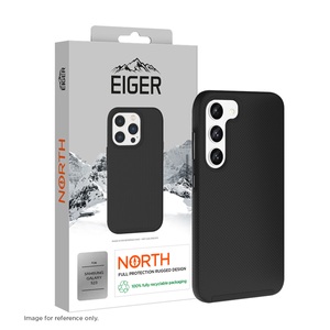 EIGER, Eiger - Samsung Galaxy S23 5G North Case Premium Hybrid Schutzhülle (EGCA00438) - Schwarz, Eiger Samsung Galaxy S23 North Cover Schwarz