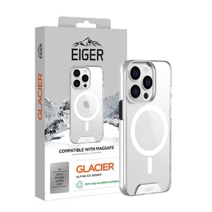 EIGER, Eiger - iPhone 14 Pro Max MagSafe Glacier Case Hybrid Schutzhülle (EGCA00452) - Transparent, Eiger iPhone 14 Pro Max Glacier Magsafe Cover Transparent