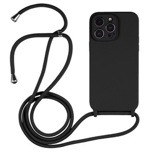 undefined, Necklace Hülle mit Kordel für iPhone 15 Pro Max Schwarz, Necklace Hülle mit Kordel für iPhone 15 Pro Max Schwarz