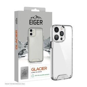 EIGER, Eiger - iPhone 14 Pro Glacier Case Hybrid Schutzhülle (EGCA00387) - Transparent, Eiger iPhone 14 Pro Hard-Cover Glacier (EGCA00387)