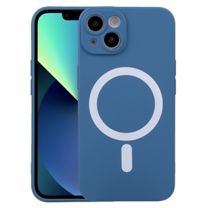 undefined, Silikon Magsafe Handyhülle für iPhone 14 (Blau), 