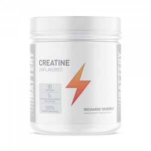 Battery Nutrition, Battery Creatine Unflavored, 500g, Battery Creatine Unflavored 250g