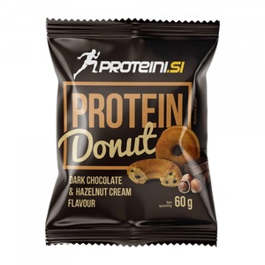 Proteini.ch, PROTEINI.SI PROTEIN DONUT 60gr, Dark Chocolate & Hazelnut Cream, Protein Donut Dark Chocolate Hazelnut Cream 60g