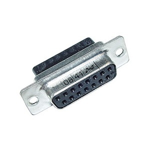 TCO, TCO 210AE09F0TAA03 Dose D-Sub STD 9p Crimpen Kunststoffwinkel, Erdungsblech 90°, 