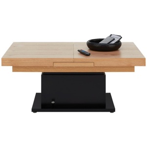 Based, Couchtisch 2 in 1 Based in Schwarz/Eichefarben, Couchtisch 2 in 1 Based in Schwarz/Eichefarben