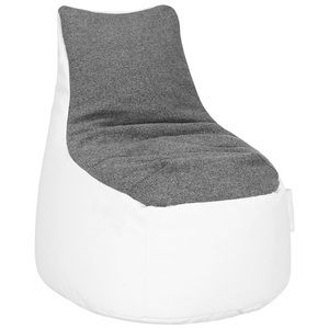 Modern Living, Sitzsack in Grau/Weiss, Sitzsack in Grau/Weiss