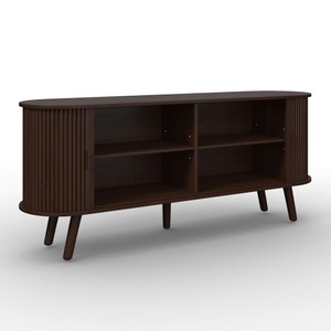 Bessagi Home, Sideboard Ennio Walnussfarben Echtholz/mdf  160/80/40 cm 