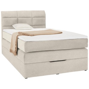 Modern Living, Boxspringbett in Beige ca. 140x200cm