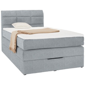 Momax, Boxspringbett In Hellgrau Ca. 90x200cm 90/200 cm Hellgrau 