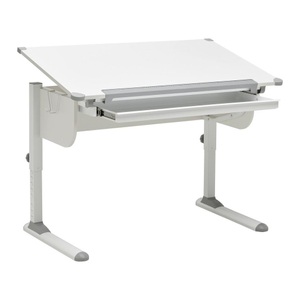 Momax, Schreibtisch Studare Grau/weiss Grau, Weiss 