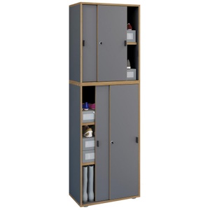 MID.YOU, Schuhschrank Salia 60/183/37 cm 