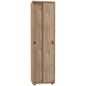 VCM, Büroschrank Bücher Ordner Aktenschrank Büromöbel Schrank Ulas 5-fach Schiebetüren Unisex Honig-Eiche ONE SIZE