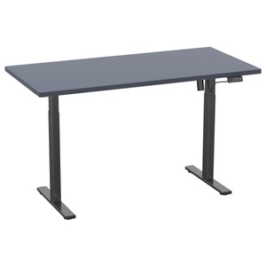 MID.YOU, Schreibtisch E-Lona 110/50/71 cm Anthrazit, Schwarz 
