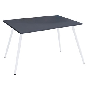 MID.YOU, Schreibtisch Salia 138/50/70 cm Anthrazit, Weiss 