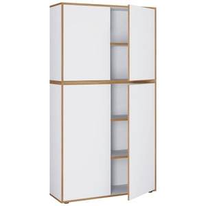 VCM, VCM - Büroschrank Sideboard Salia 5fach B100, One Size, Weiss