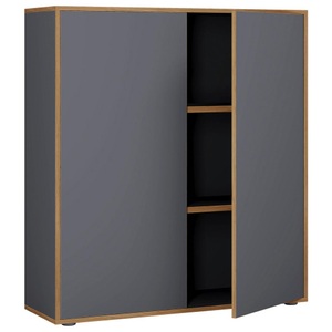 VCM, VCM - Büroschrank Sideboard Salia 3fach B100, One Size, Anthrazit