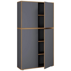 VCM, VCM - Büroschrank Sideboard Salia 5fach B100, One Size, Anthrazit
