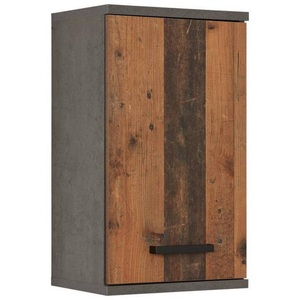 Modern Living, Oberschrank in Dunkelgrau/Braun, Oberschrank in Dunkelgrau/Braun