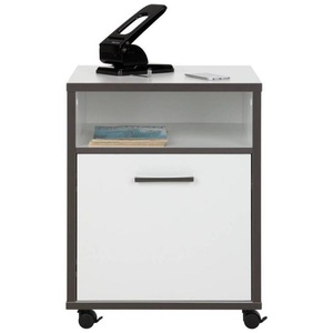 Mömax modern living, Rollcontainer in Grau/Weiss, Rollcontainer in Grau/Weiss