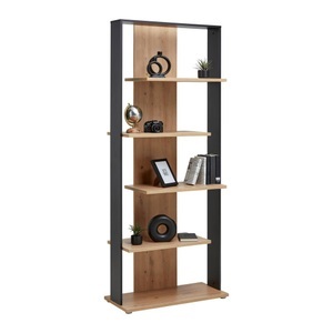 Momax, Regal Eiche Artisan/Schwarz, Étagère Chêne Artisan/Noir