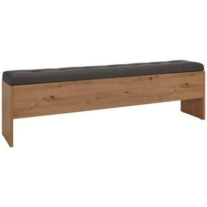 Modern Living, Truhenbank in Dunkelgrau/Artisan Eiche, bout de lit CHANTON