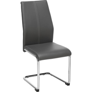 Based, Schwingstuhl in Grau, chaise cantilever ENI -BASED-