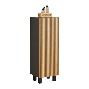 Modern Living, Unterschrank Venezia in Schwarz/Eichefarben, meuble bas VENEZIA -EXKLUSIV-
