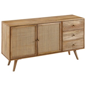 MID.YOU, Sideboard Mangoholz  140/75/40 cm 3 Schublade(n) 