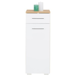 Mömax modern living, Unterschrank in Weiss/Eichefarben, Unterschrank in Weiss/Eichefarben
