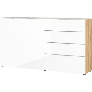 Germania, GERMANIA Sideboard »Oakland«, in 2 Breiten, Fronten und Oberboden mit Glasauflage, Sideboard Oakland
