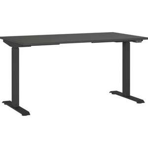 Premium Living, Schreibtisch Ribera in Schwarz/Graphitfarben, Schreibtisch Ribera in Schwarz/Graphitfarben