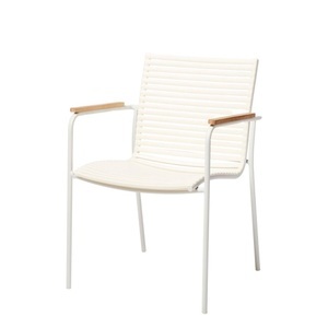 Gardenson, Gartenstuhl Mood Kunststoff Weiss 