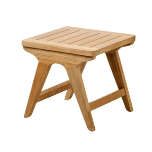 Gardenson, Loungetisch Eya 45/45/42 cm Holz Naturfarben, Teakfarben quadratisch 