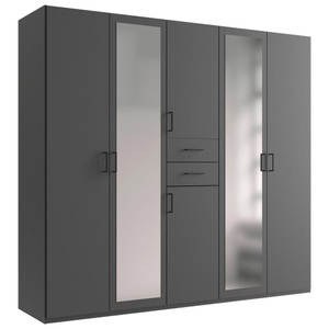 Modern Living, Drehtürenschrank Dillingen Graphitfarben, Drehtürenschrank Dillingen Graphitfarben