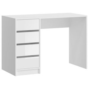 MID.YOU, Schreibtisch Emma 110/75/48 cm Weiss Hochglanz 