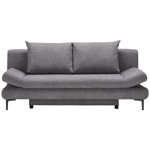 Modern Living, Schlafsofa in Dunkelgrau mit Bettfunktion