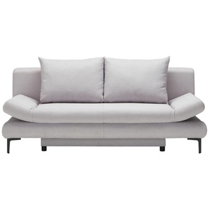 Modern Living, Schlafsofa in Hellgrau mit Bettfunktion