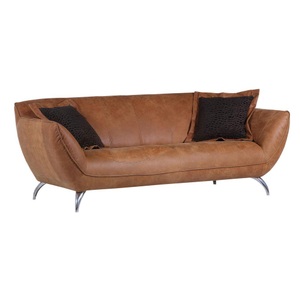 home24, home24 Sofa Astley (2-Sitzer), Canapé Venezuela en cuir
