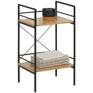 Modern Living, Regal in Schwarz/Eiche, Regal in Schwarz/Eiche