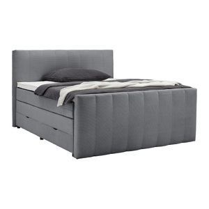 Premium Living, Boxspringbett Malaga Dunkelgrau ca. 160x200cm