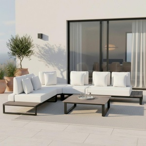 Bessagi Garden, Gartenlounge Silvano Weiss Textil/Metall