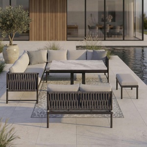 Bessagi Garden, Dining-loungeset Polly 5-teilig 