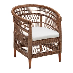 Premium Living, Rattansessel Indah -Studio- Holz Naturfarben 