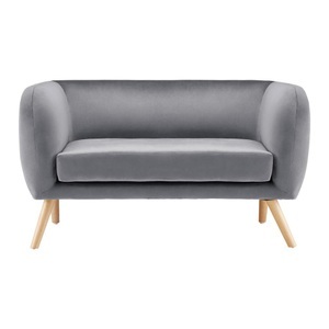 Bessagi Home, ZWEISITZER-SOFA in grau 'Bruno', 2-SITZER-SOFA in grau 'Bruno'