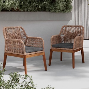 Momax, Gartenstuhl Finn in Beige/Teakfarben