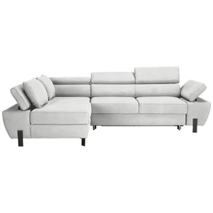 Momax, Ecksofa Molina Mini Ecru Webstoff Creme 