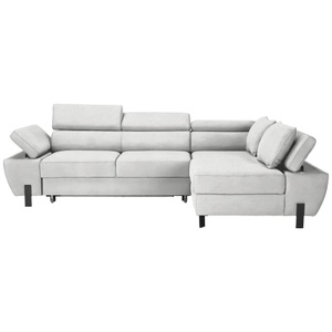 Momax, Ecksofa Molina Mini Ecru Webstoff Creme 