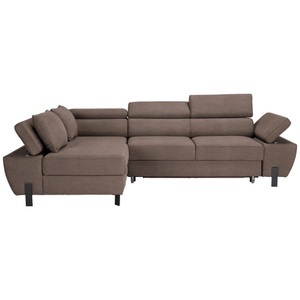 Momax, Ecksofa Molina Mini Taupe Webstoff Taupe 